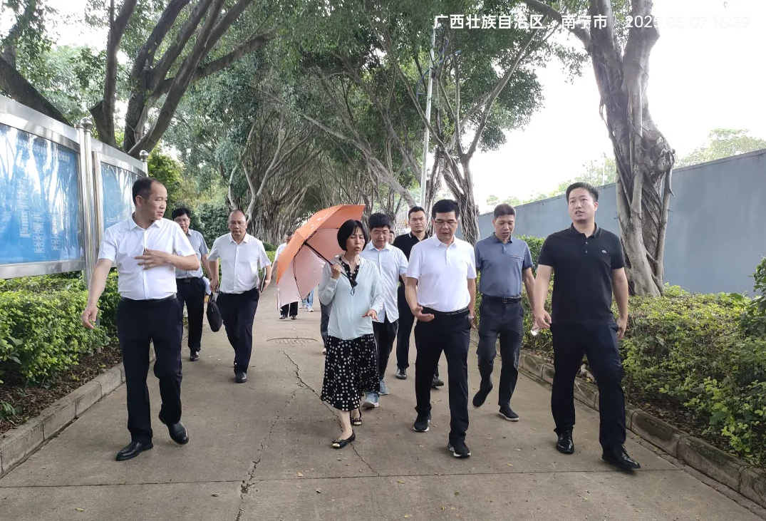 五象新区（自贸试验区南宁片区）管委会领导率队赴华鸿明阳再生水厂开展生态环境保护专项调研