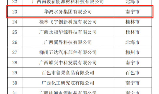 华鸿水务集团获认定为2025年第一批专精特新中小企业